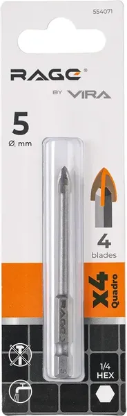 Изображение товара Сверло Vira Quadro-X HEX 5мм / 554071