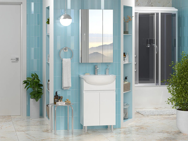 Изображение товара Тумба с умывальником Misty Элегия 50 / Э-Эле01050-011Н+БП-Д000000497