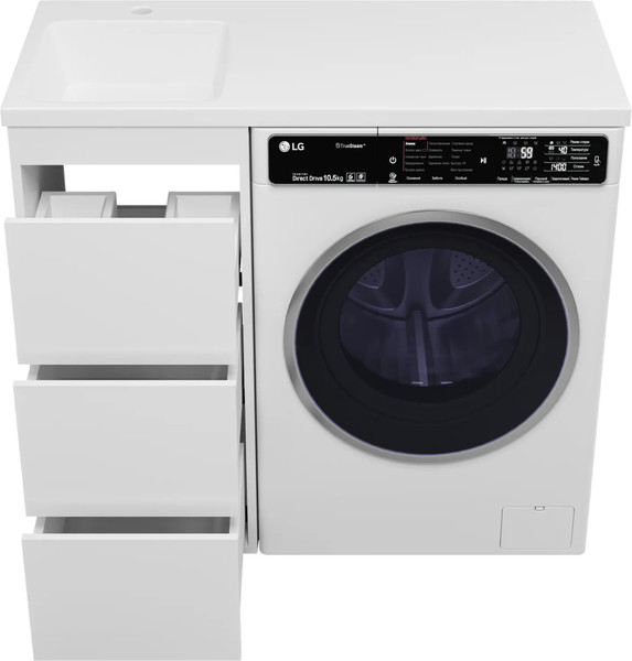 Изображение товара Тумба с умывальником Brevita Grafit 40 / GRA-01040-023Я+5212100