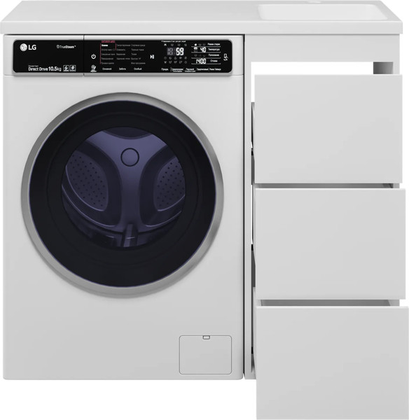 Изображение товара Тумба с умывальником Brevita Grafit 40 / GRA-01040-023Я+5213100