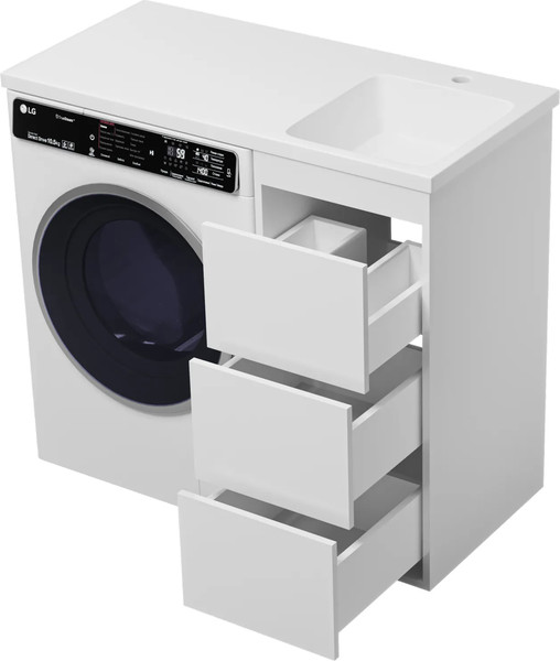 Изображение товара Тумба с умывальником Brevita Grafit 40 / GRA-01040-023Я+5213100