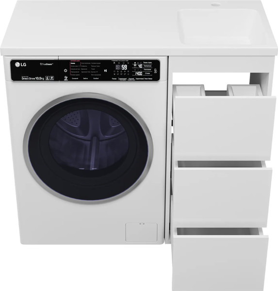 Изображение товара Тумба с умывальником Brevita Grafit 40 / GRA-01040-023Я+5213100