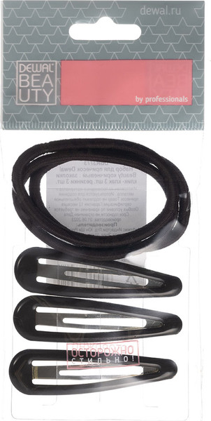 Изображение товара Комплект аксессуаров для волос Dewal Beauty DBR3773 (коричневый)