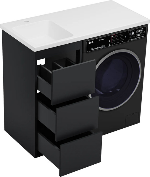 Изображение товара Тумба с умывальником Brevita Grafit 40 / GRA-01040-013Я+5212100