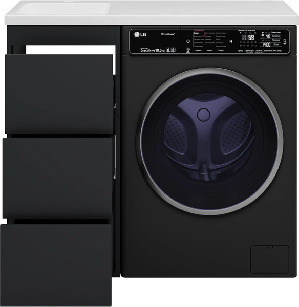 Изображение товара Тумба с умывальником Brevita Grafit 40 / GRA-01040-013Я+5212100
