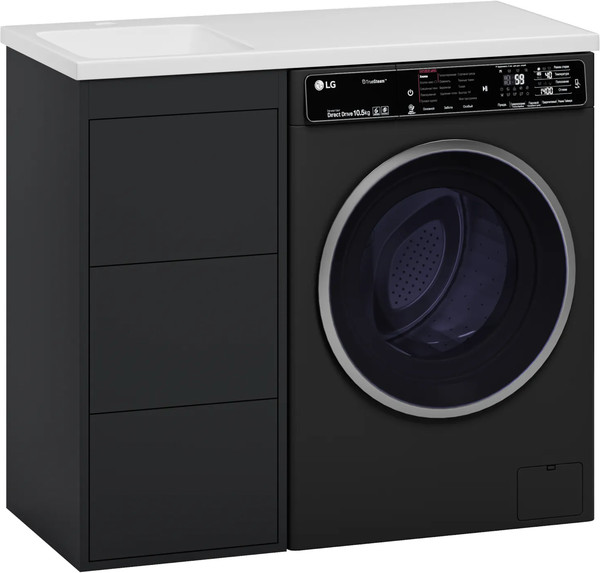 Изображение товара Тумба с умывальником Brevita Grafit 40 / GRA-01040-013Я+5212100