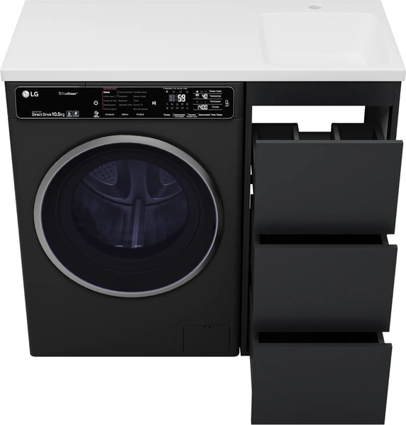 Изображение товара Тумба с умывальником Brevita Grafit 40 / GRA-01040-013Я+5213100