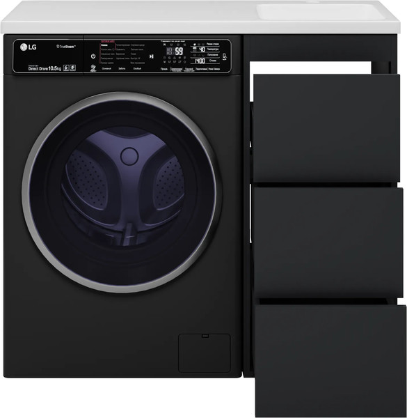 Изображение товара Тумба с умывальником Brevita Grafit 40 / GRA-01040-013Я+5213100