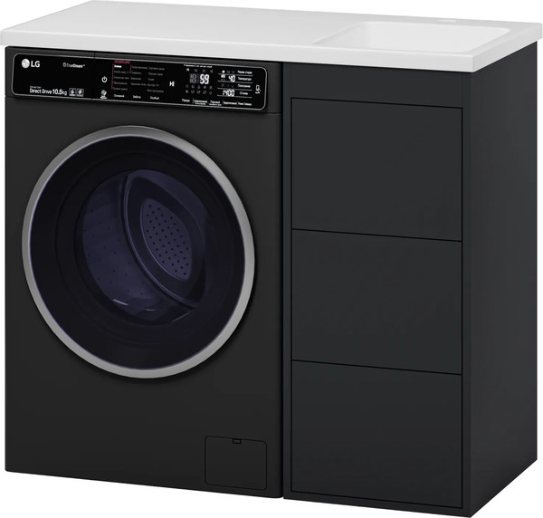 Изображение товара Тумба с умывальником Brevita Grafit 40 / GRA-01040-013Я+5213100