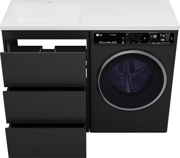 Изображение товара Тумба с умывальником Brevita Grafit 60 / GRA-01060-013Я+5216120
