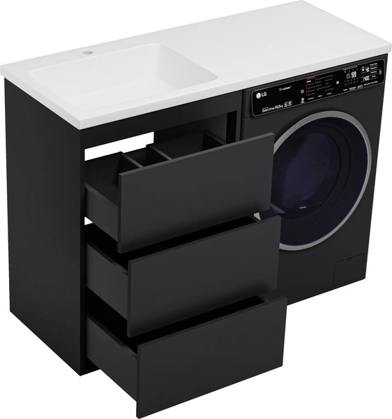 Изображение товара Тумба с умывальником Brevita Grafit 60 / GRA-01060-013Я+5216120