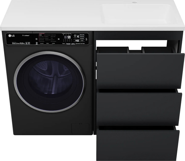 Изображение товара Тумба с умывальником Brevita Grafit 60 / GRA-01060-013Я+5217120