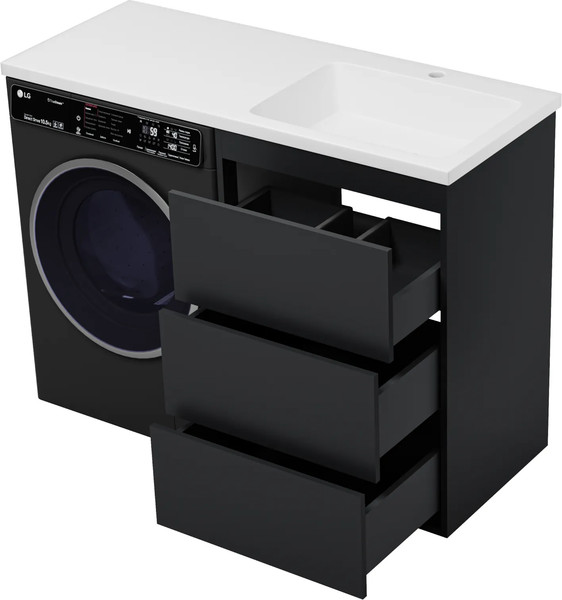 Изображение товара Тумба с умывальником Brevita Grafit 60 / GRA-01060-013Я+5217120