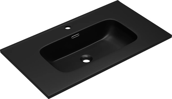Изображение товара Тумба с умывальником Brevita Monsour 80 / MON-09080-0102Я+9080MMB