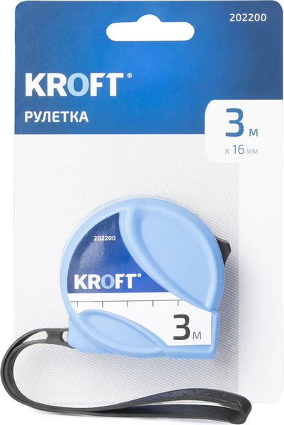 Изображение товара Рулетка Kroft 16мм / 202200 (3м)
