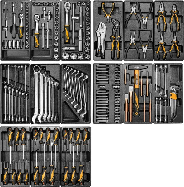 Изображение товара Универсальный набор инструментов Tolsen TT85412-189 (без тележки)