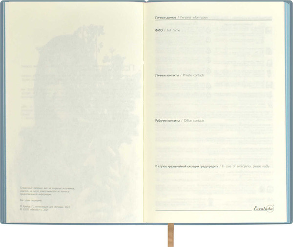 Изображение товара Ежедневник Escalada Анемоны / 67265 (120л)