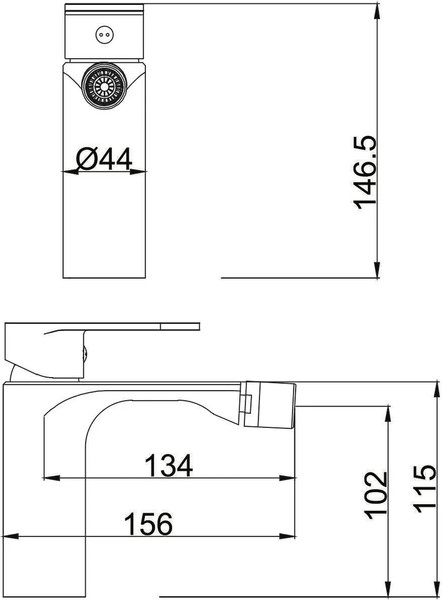 Изображение товара Смеситель Fashun A5085-7 (черный)