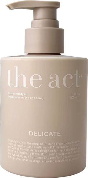 Изображение товара Масло для тела The Act Массажное Delicate (300мл)