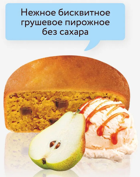 Изображение товара Набор протеинового печенья FitnesShock Бисквит Груша (10x40г)