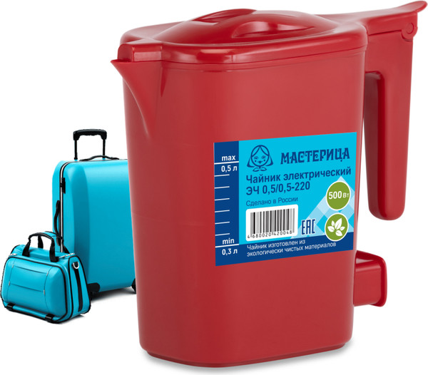 Изображение товара Электрочайник Мастерица ЭЧ 0.5/0.5-220Р (рубин)