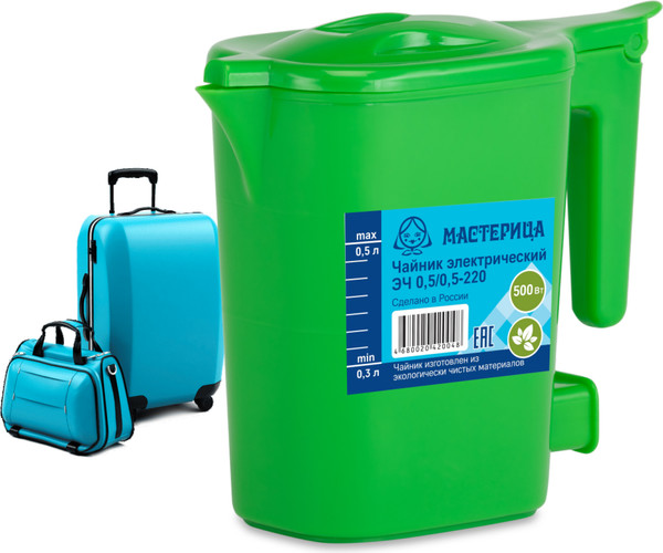 Изображение товара Электрочайник Мастерица ЭЧ 0.5/0.5-220З (зеленый)