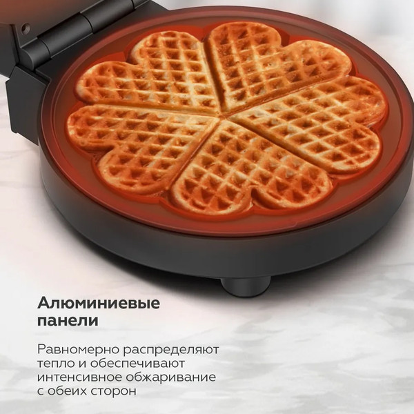 Изображение товара Вафельница BQ ST1010 (черный/сталь)