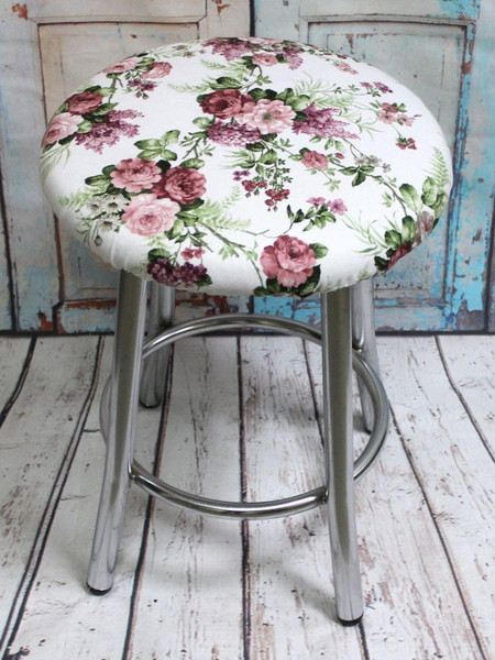 Изображение товара Чехол на табурет MATEX Concept. Line. Сирень И Розы / 51-602 (сиреневый/зеленый/бордовый)