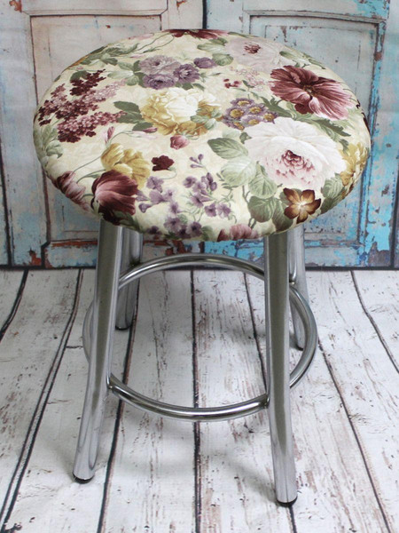 Изображение товара Чехол на табурет MATEX Concept. Line. Лютики / 51-626 (бежевый/розовый/светло-зеленый)