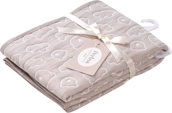 Изображение товара Плед для малышей Perina Soft Cotton / ПЛ-02.6 (серый)