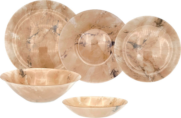 Изображение товара Набор столовой посуды Luminarc Ash Marble V8578 (19пр)