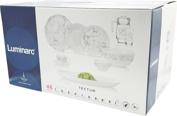 Изображение товара Набор столовой посуды Luminarc Diwali Tectum V8145 (46пр)
