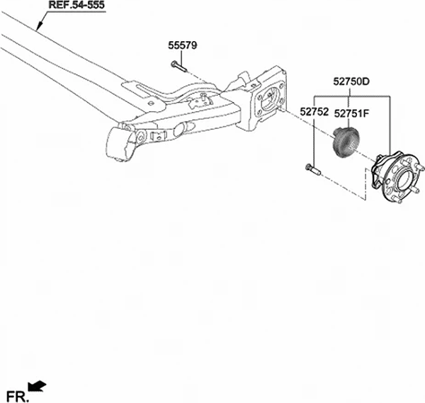 Изображение товара Ступица колеса Hyundai/KIA 52750F9100