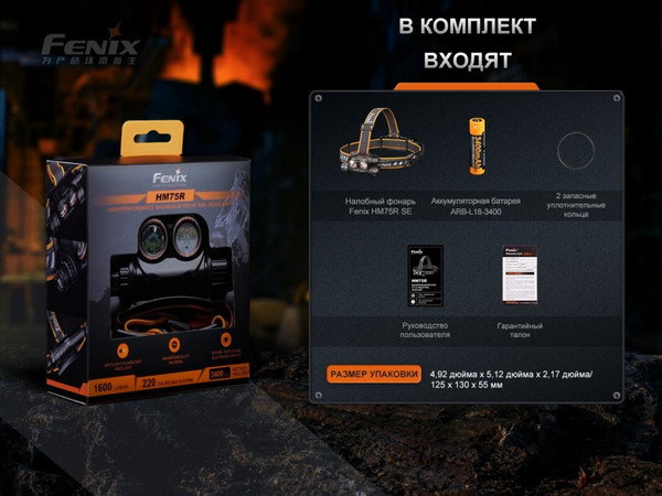 Изображение товара Фонарь Fenix Light HM75RSE