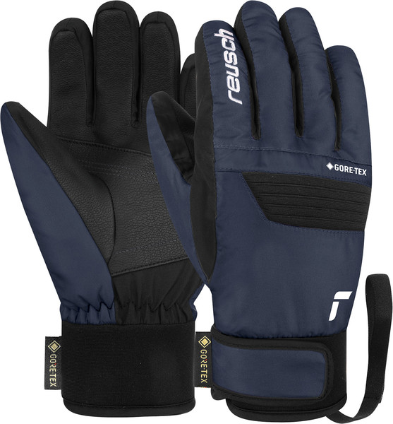 Изображение товара Перчатки лыжные Reusch Bolt Sc Gore-Tex Junior / 6461306-7787 (р.6.5, Black/Dress Blue)