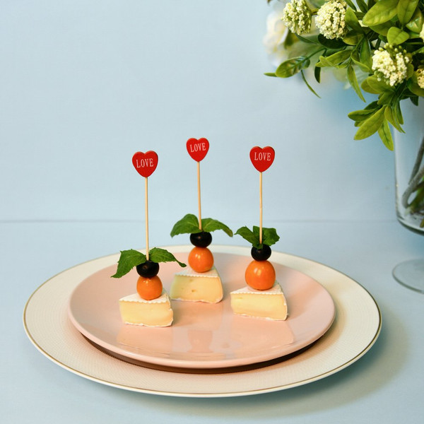 Изображение товара Набор шпажек для канапе Мультидом Сердце BJ80-596 (24шт)