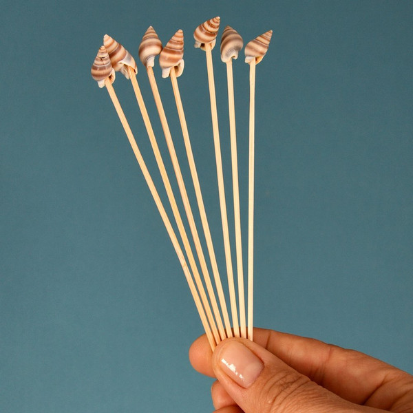 Изображение товара Набор шпажек для канапе Мультидом Ракушки BJ80-598 (24шт)