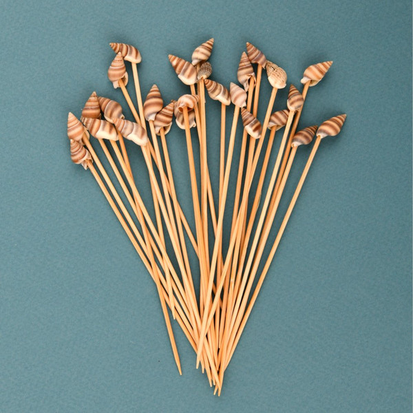 Изображение товара Набор шпажек для канапе Мультидом Ракушки BJ80-598 (24шт)