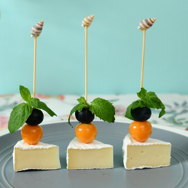 Изображение товара Набор шпажек для канапе Мультидом Ракушки BJ80-598 (24шт)