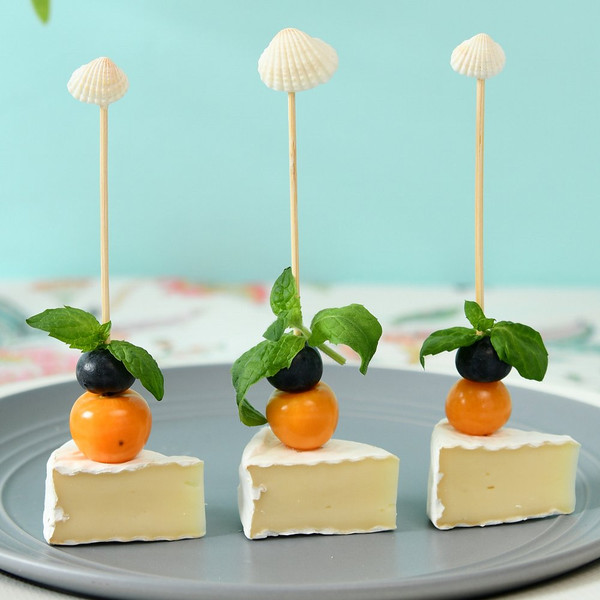 Изображение товара Набор шпажек для канапе Мультидом Морские раковины BJ80-599 (24шт)