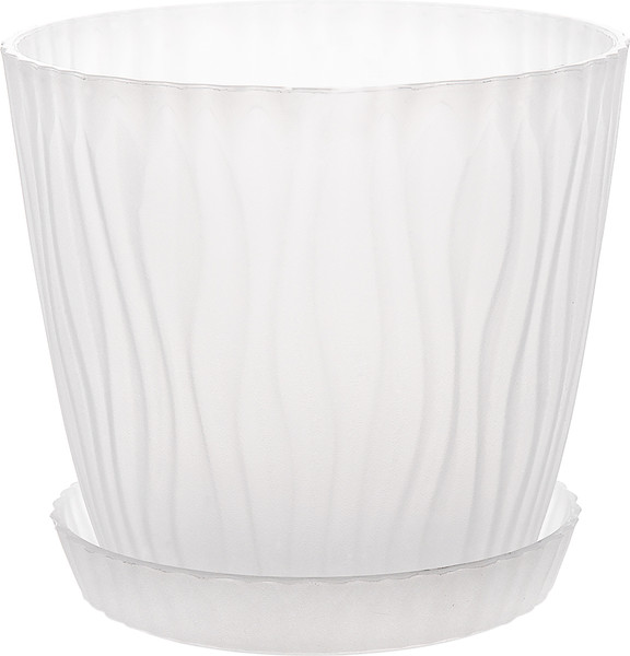 Изображение товара Вазон BOTANICA Волна Рефленый 14.5x12.5см (1.3л, прозрачный)