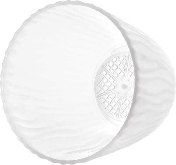 Изображение товара Вазон BOTANICA Волна Рефленый 14.5x12.5см (1.3л, прозрачный)