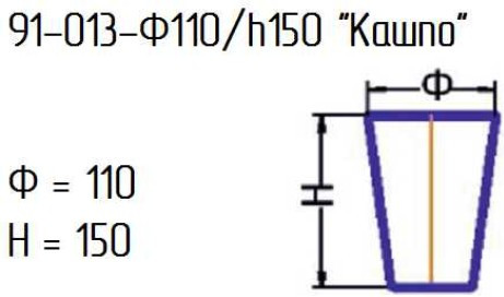 Изображение товара Кашпо NiNaGlass 91-013-ф110/h150 / 4840157014 (прозрачный/желтый)