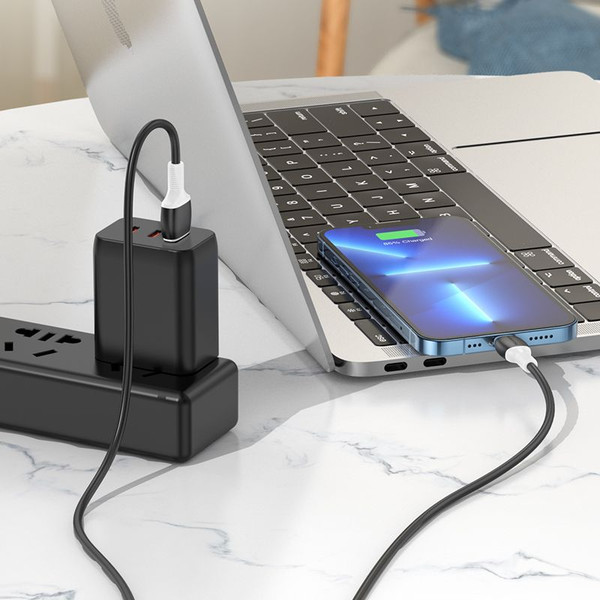 Изображение товара Кабель Borofone BX84 Lightning (1м, черный)