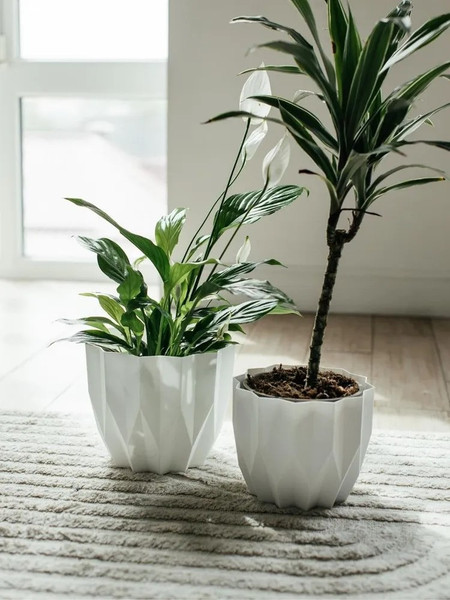 Изображение товара Кашпо La Decoro Геометрия / КШ-5806 (пудровый)