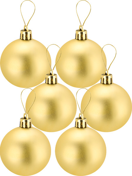 Изображение товара Набор шаров новогодних Miland Чудеса / НУ-5621 (12шт, 4см, золото)
