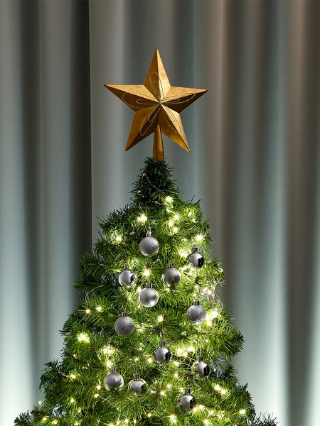 Изображение товара Набор шаров новогодних Miland Чудеса / НУ-5623 (12шт, 4см, серебряный с узором)