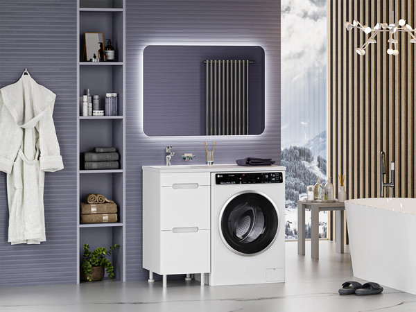 Изображение товара Тумба с умывальником Misty Байкал 40 / Э-Бай06040-022Я+5212100