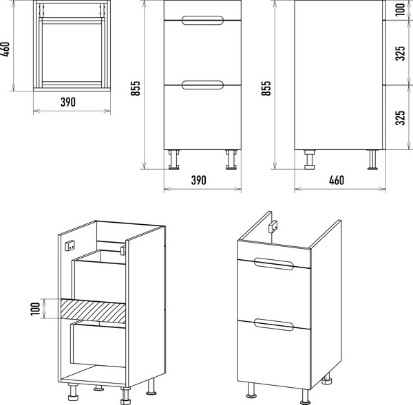 Изображение товара Тумба с умывальником Misty Байкал 40 / Э-Бай06040-022Я+5213100