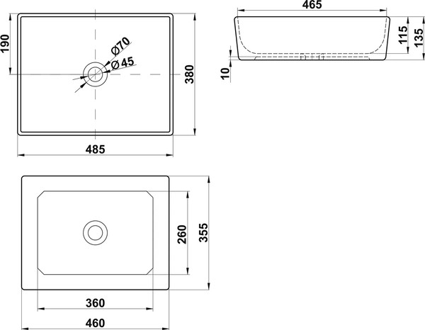 Изображение товара Тумба с умывальником Brevita Cargo 80 / CAR-01080-011П2Я+MA01-80К+7050H-805